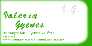 valeria gyenes business card
